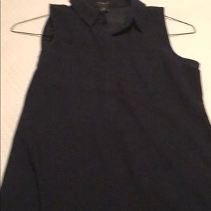Ann Taylor Navy Blouse